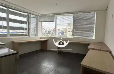 Locação – sala comercial de 148 m² no edifício win work | gonzaga – santos/sp