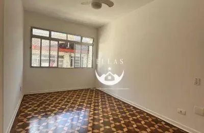 Apartamento com 2 dormitórios para alugar, 85 m² por r$ 3.700,00/mês - embaré - santos/sp