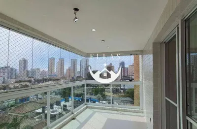 Apartamento com 3 dormitórios para alugar, 130 m² por r$ 10.500/mês - ponta da praia - santos/sp