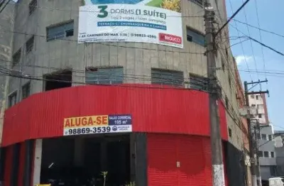 Salão para alugar, 195 m² - rudge ramos - são bernardo do campo/sp