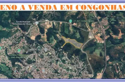Terreno com 103.000 m² a 1 km do centro da cidade de congonhas mg