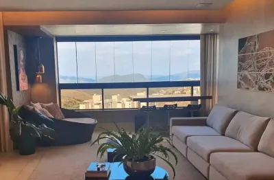 Apartamento de luxo decorado e mobiliado a venda, 154 m2, 03 suítes - vila da serra, nova lima, mg.