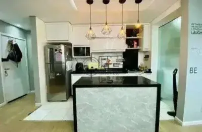 Apartamento à venda, com sacada e churrasqueira, 02 dormitórios no jardim cidade de florianópolis -
