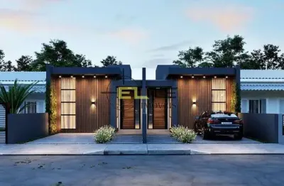 Casa geminada na planta à venda, de 2 dormitórios no bela vista, em palhoça/sc