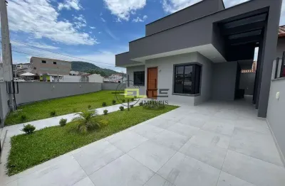 Linda casa de 3 dormitórios (com suíte) e hidromassagem, no bela vista, em palhoça/sc