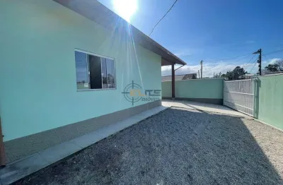 Casa com 3 quartos à venda na rua justino simas junior, 38, passagem de maciambú (ens brito), palhoça por r$ 318.000