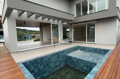 Casa em condomínio fechado com 3 quartos à venda na rua lagoinha, 66, pedra branca, palhoça por r$ 3.684.000