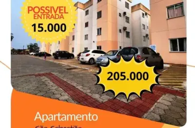 Apartamento com 2 quartos à venda na Rua Flor de Lis, 8, São Sebastião, Palhoça por R$ 205.000