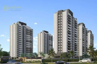 Apartamento lançamento com 2 quartos, sendo 1 suíte  à venda, 58 m² por r$ 368.403 - condomínio parque dos ingleses - sorocaba/sp
