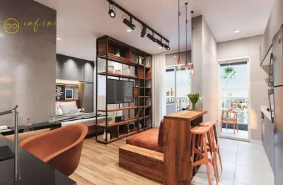 Apartamento studio com 1 quarto suíte à venda, 39 m² por r$ 290.000- condomínio reserva carvalho residencial - centro - sorocaba/sp