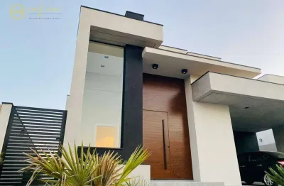 Casa mobiliada de condomínio com 3 suítes, sendo 1 máster à venda, 244 m² por r$ 2.150.000 - alphaville nova esplanada iv - votorantim/sp