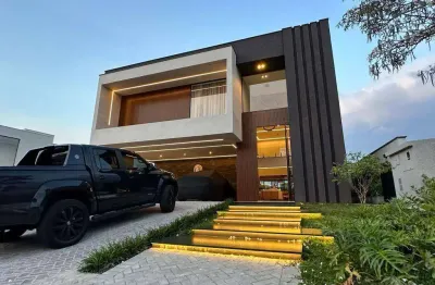 Casa mobiliada de condomínio  com 3 suítes à venda, 368 m² por r$ 4.300.000 - alphaville nova esplanada i - votorantim/sp