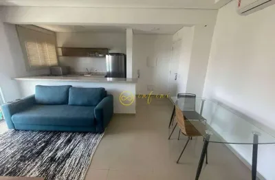 Apartamento studio mobiliado com 1 quarto para alugar, 38 m² por r$ 3.500/mês -  condomínio way compact premium - parque campolim - sorocaba/sp