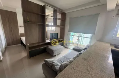 Apartamento studio mobiliado com 1 quarto para alugar, 38 m² por r$ 2.900/mês -  condomínio way compact premium - parque campolim - sorocaba/sp
