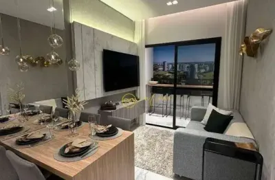 Apartamento lançamento com 2 quartos, sendo 1 suíte  à venda, 58 m² por r$ 425.990 - condomínio gran  campolim - parque campolim - sorocaba/sp