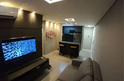 Apartamento mobiliado com 2 dormitórios, sendo 1 suíte  à venda, 53 m² por r$ 395.000 - condomínio mirante da colina - sorocaba/sp