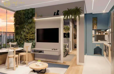 Apartamento lançamento com 1 quarto à venda, 40 m² por r$ 323.567 -  condomínio ipa club - centro - sorocaba/sp