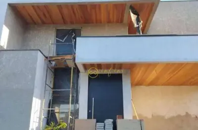 Casa em construção de condomínio com 3 dormitórios, sendo 1 suíte à venda, 207 m² por r$ 1.050.000 - fazenda alta vista - salto de pirapora/sp