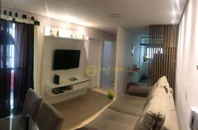 Apartamento mobiliado com 2 quartos à venda, 50 m² por r$ 380.000 - condomínio village monte verde - sorocaba/sp
