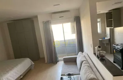 Apartamento studio mobiliado com 1 quarto à venda, 44 m² por r$ 340.000 - edifício red - jardim américa - sorocaba/sp