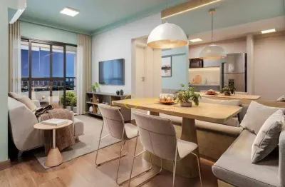 Apartamento lançamento com 2 quartos, sendo 1 suíte  à venda, 54 m² por r$ 316.000 - condomínio parque lobato - sorocaba/sp