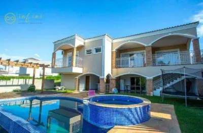 Casa de condomínio  com 3 suítes, sendo 1 máster com hidromassagem à venda, 630 m² por r$ 3.500.000 - parque reserva fazenda imperial - sorocaba/sp