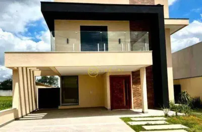 Casa nova de condomínio com 3 quartos, sendo 3 suítes, à venda, 211 m² por r$ 1.539.000 - condomínio residencial villa verona - sorocaba/sp
