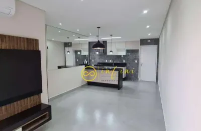 Apartamento com 3 quartos, sendo 1 suíte para alugar, 88 m² por r$ 3.500/mês - condomínio glass campolim - sorocaba/sp