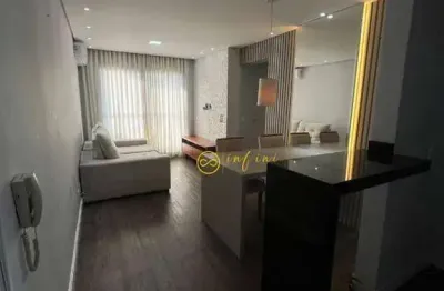 Apartamento mobiliado com 2 quartos, 52 m² - aluguel por r$ 2.700/mês ou  venda por r$ 380.000 - condomínio paris - sorocaba/sp