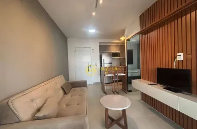 Apartamento mobiliado com 1 quarto para alugar, 47 m² por r$ 4.200/mês - condomínio mandarim campolim - sorocaba/sp