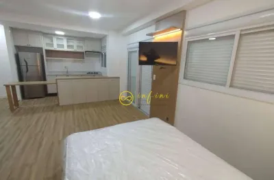Apartamento studio mobiliado com 1 quarto, 37 m² - aluguel por r$ 3.200/mês ou  venda por r$ 560.000 - condomínio notting hill - sorocaba/sp