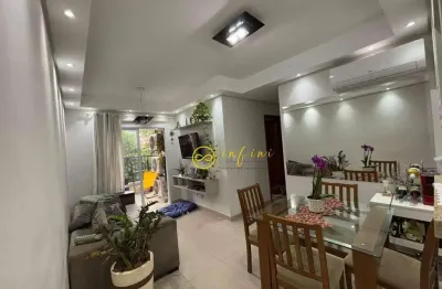 Apartamento semi - mobiliado com 3 quartos, sendo 1 suíte à venda, 72 m² por r$ 425.000 - condomínio residencial montecarlo - sorocaba/sp