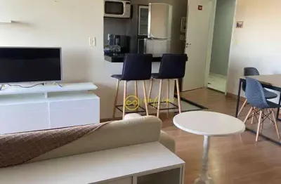 Apartamento Studio Mobiliado com 1 Quarto para alugar, 44 m² por R$ 2.000/mês - Condomínio Residencial Red - Sorocaba/SP
