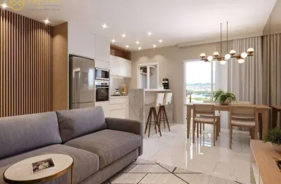 Apartamento lançamento com 2 quartos sendo 1 suíte à venda, 71 m² por r$ 642.054 - condomínio concetto campolim - sorocaba/sp