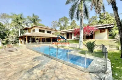 Casa de luxo em condomínio à venda em carapicuíba-sp, chácara vale do rio cotia: 4 quartos, 4 suítes, 3 salas, 6 banheiros, 6 vagas, 540m².