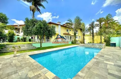 Luxuosa mansão em condomínio de alto padrão em cotia-sp, são paulo ii: 4 quartos, 4 suítes, 3 salas, 6 banheiros, 10 vagas, 753,59 m².