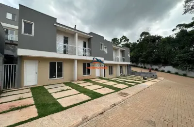 Casa em condomínio à venda em cotia-sp, chácara ondas verdes: 3 quartos, 1 suíte, 2 salas, 2 vagas garagem, 75m².