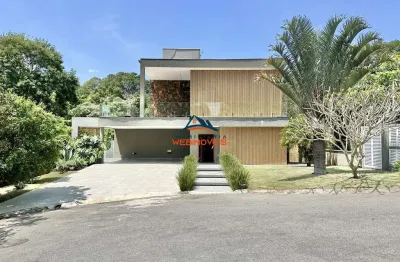 Casa em condomínio fechado com 5 quartos à venda na estrada municipal fernando nobre, 2500, jardim do golf i, jandira por r$ 2.900.000