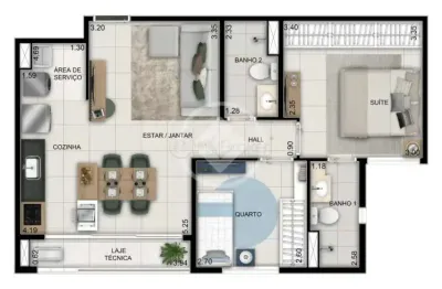 Apartamento com 3 quartos à venda na Rua T 30, Setor Bueno, Goiânia