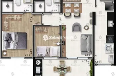 Apartamento com 2 quartos à venda na Rua Almirante Tamandaré, --, Vila Bocaina, Mauá