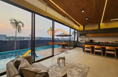 Casa de luxo em condomínio no jardim phillipson park, americana-sp: 3 quartos, 3 suítes, 2 salas, 2 vagas, 300m².