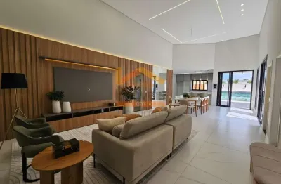 Casa de luxo em condomínio na fazenda santa lúcia, americana-sp: 3 quartos, 3 suítes, 5 banheiros, 253m² de área.