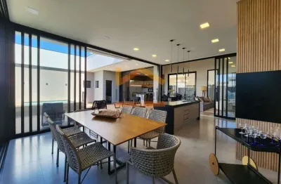 Casa de luxo em condomínio à venda em americana-sp: 4 quartos, 4 suítes, 3 salas, 6 banheiros, 4 vagas e 280m².