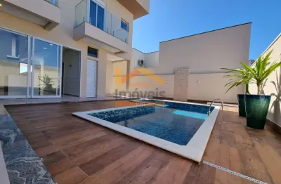 Casa de luxo em condomínio: 3 quartos, 3 suítes, 3 salas, 5 banheiros, 4 vagas de garagem - nova odessa-sp
