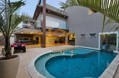 Casa de luxo em condomínio: 3 quartos, 3 suítes, 3 salas, 6 banheiros, 5 vagas de garagem, 500m² - americana-sp, jardim trípoli.