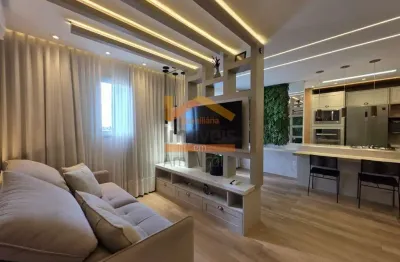 Apartamento à venda em americana-sp, campo limpo: 3 quartos, 1 suíte, 2 salas, 2 banheiros, 2 vagas de garagem, 80m².