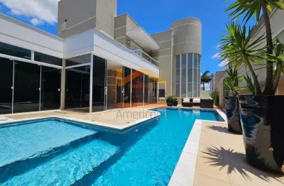 Casa de alto padrão em condomínio para locação em americana-sp - 3 quartos, 1 suíte, 3 salas, 4 vagas de garagem!