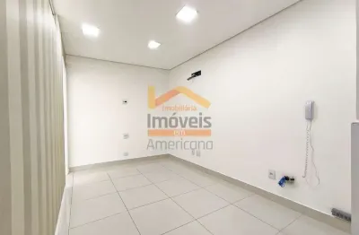 Sala comercial no centro de americana-sp: 2 salas, 1 banheiro, 1 vaga de garagem, 76,50 m² de área.