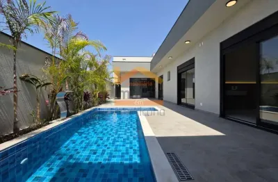 Casa de alto padrão em condomínio no jardim recanto das águas, nova odessa-sp: 3 quartos, 1 suíte, 2 salas, 3 banheiros, 4 vagas de garagem, 190 m².