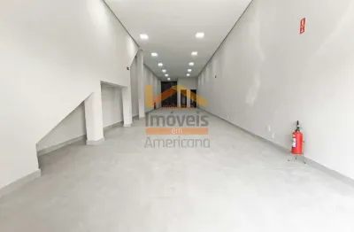 Salão comercial para locação em americana-sp, bairro jardim bela vista, 2 banheiros, 2 vagas de garagem, 120m² de área.